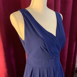 Size 7 blue zip down dress